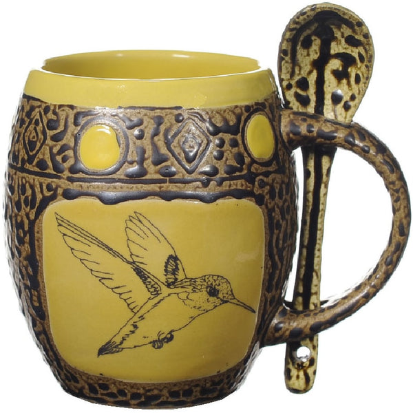 Hummingbird Mug with Spoon