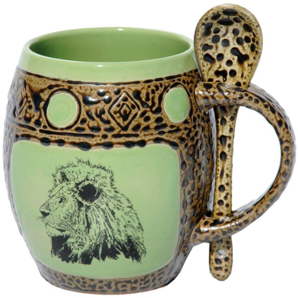 Lion Mug with Spoon