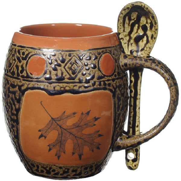 Oak Leaf 2 Mug with Spoon