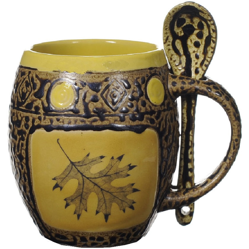 Oak Leaf 2 Mug with Spoon