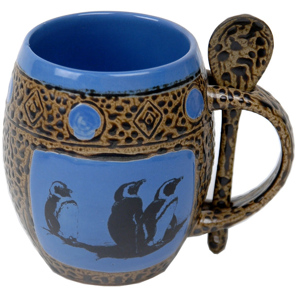 Penguin Mugs with Spoons Box Set