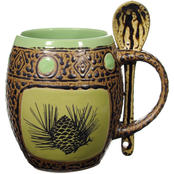 Pinecone 1 Mug with Spoon