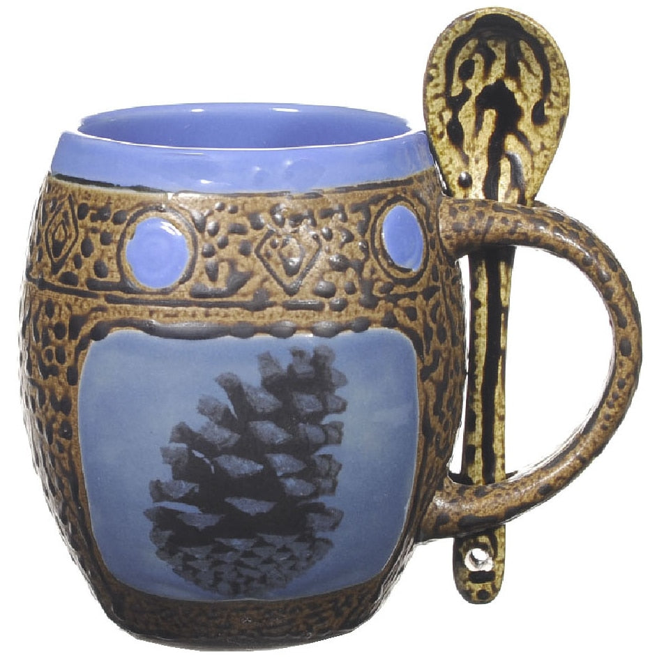 Pinecone 2 Mug with Spoon