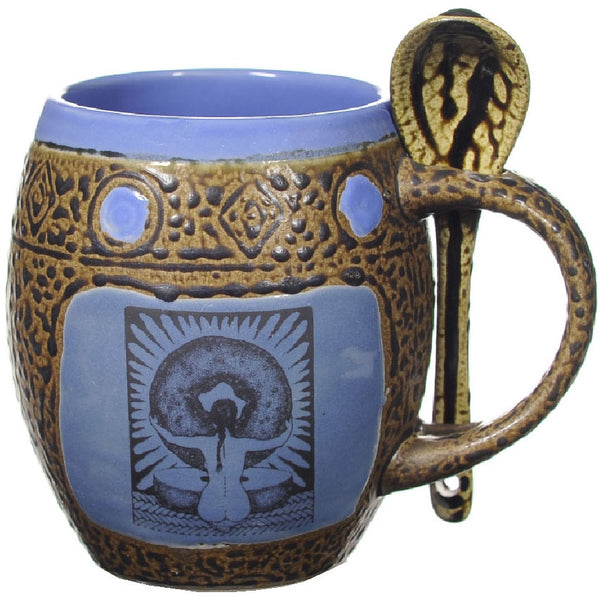 Praying Goddess Mugs with Spoons Box Set