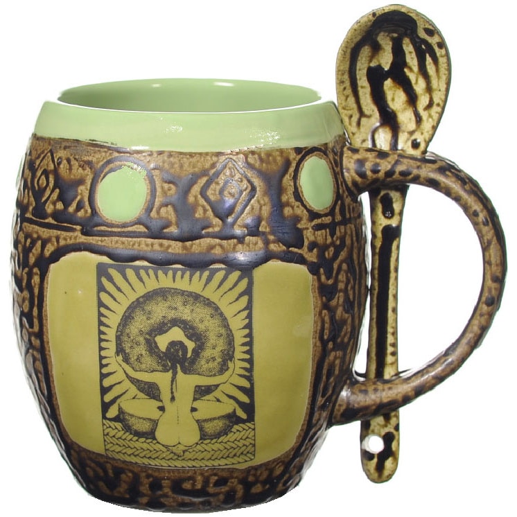 Praying Goddess Mug with Spoon
