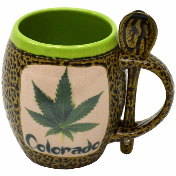 Reefer Madness Colorado Mugs with Spoons Box Set