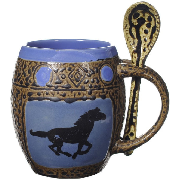 Running Horse Mug with Spoon