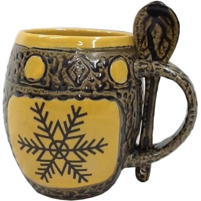 Snowflake #3 Mug with Spoon