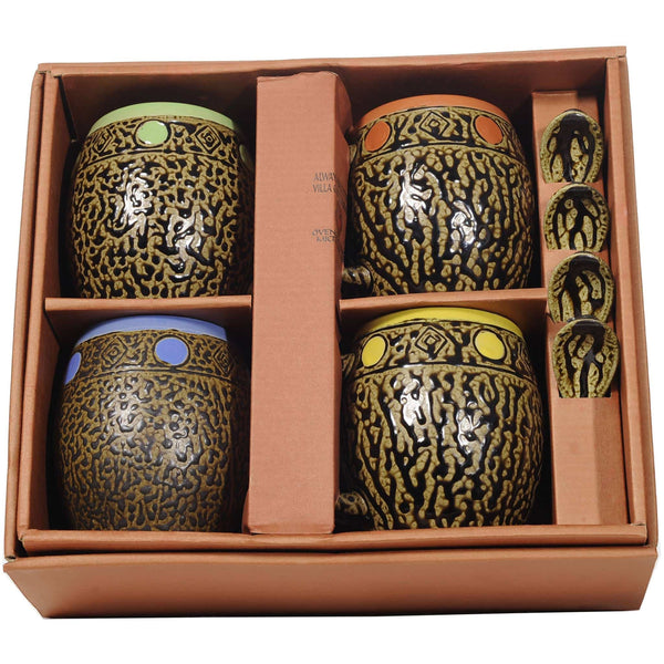 Southwest Mugs with Spoons Box Set