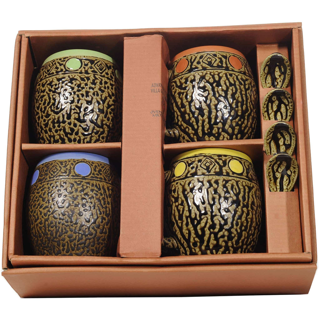 Southwest Mugs with Spoons Box Set
