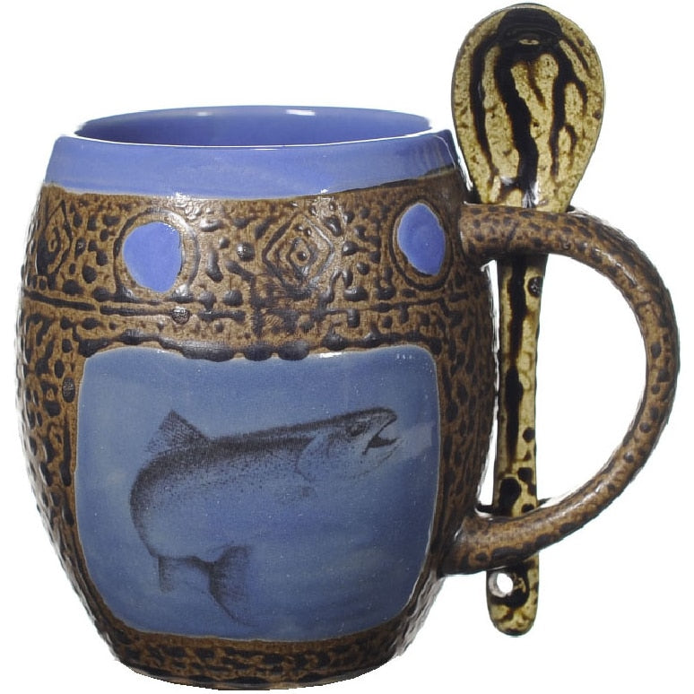 Trout Mug with Spoon