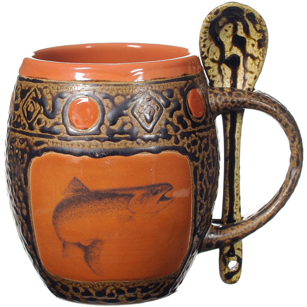 Trout Mug with Spoon