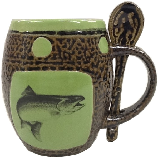 Trout Mug with Spoon