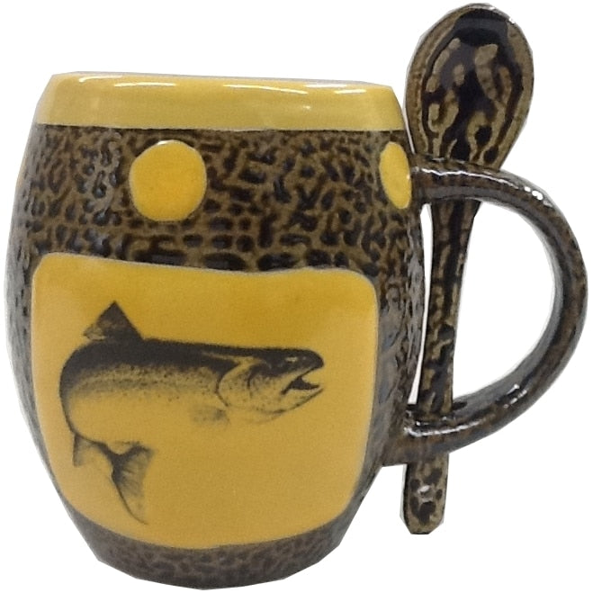 Trout Mug with Spoon