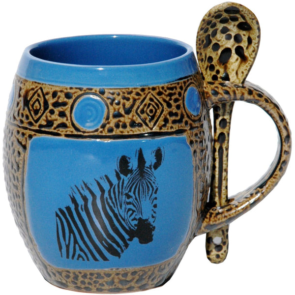Zebra 2 Mug with Spoon