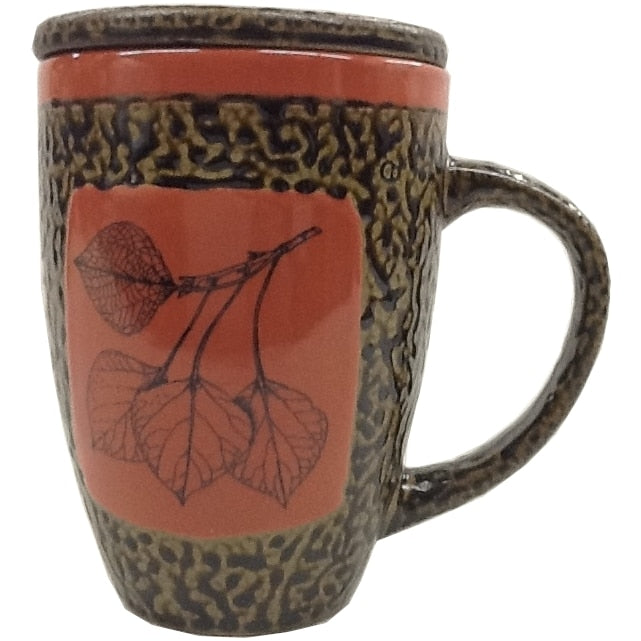 Aspen Leaf Mug with Lid