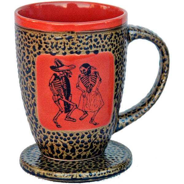 Dancing Skeletons Mug with Lid