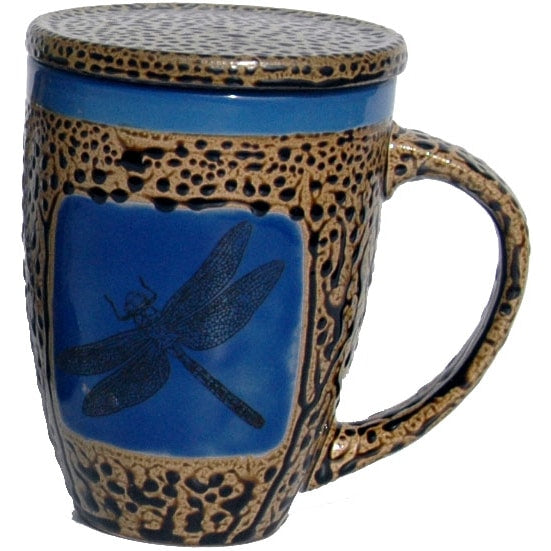 Dragonfly Mug with Lid