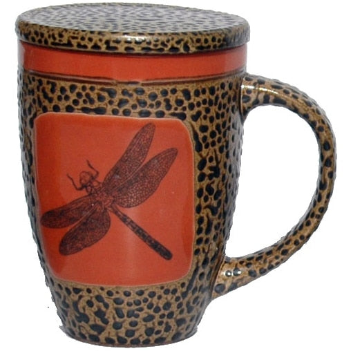 Dragonfly Mug with Lid