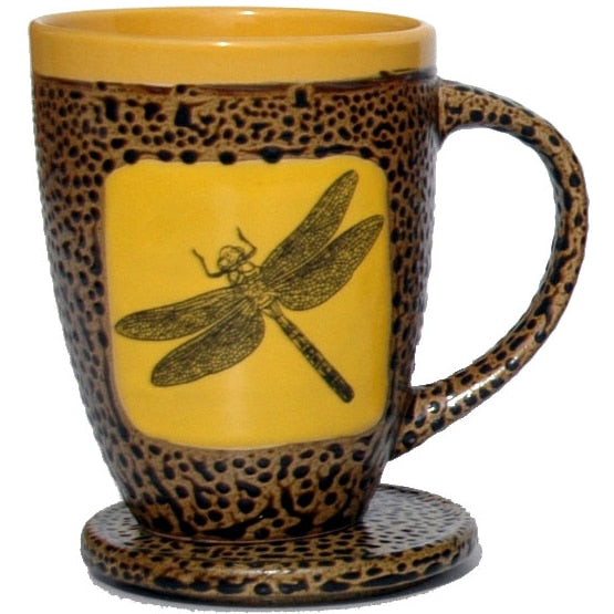 Dragonfly Mug with Lid