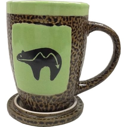 Heartline Bear Mug with Lid