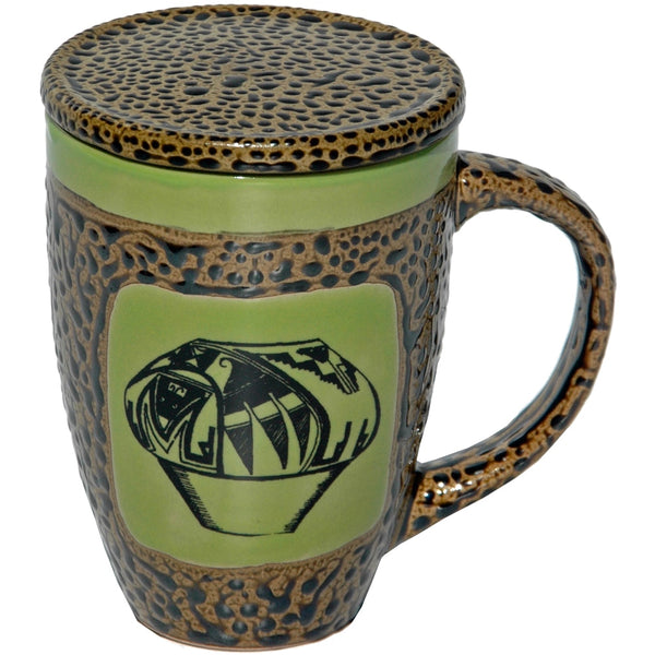 Indian Pot 2 Mugs with Lids Box Set