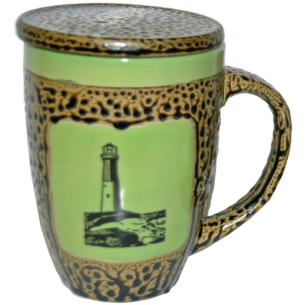 Lighthouse Mugs with Lids Box Set