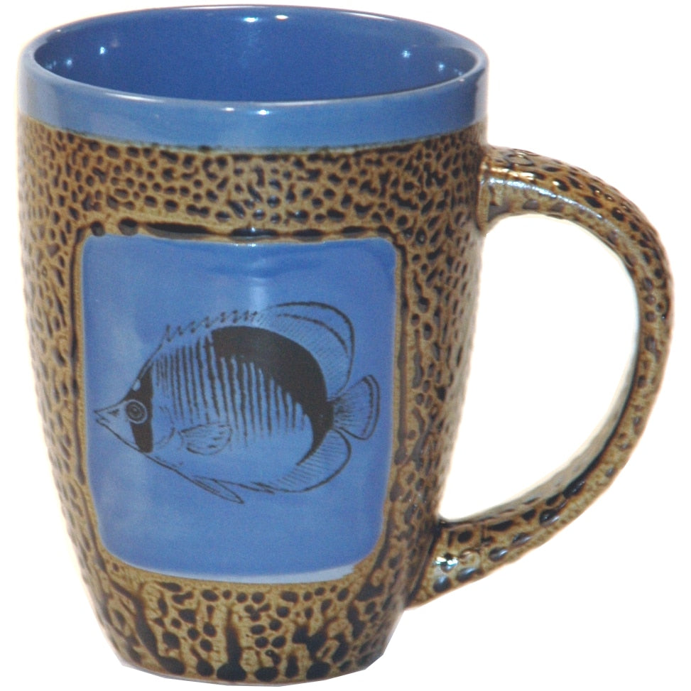 Reef Fish Mugs with Lids Box Set