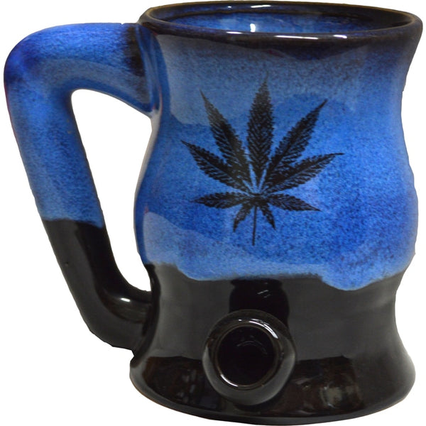 Marijuana Leaf Bake and Wake Mug