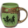 Double Runing Horse Green