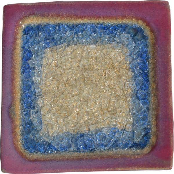 A Non-Pattern Glazed Fused Glass Coaster