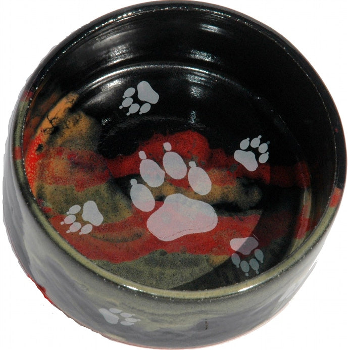 Large Dog Bowl with Paws