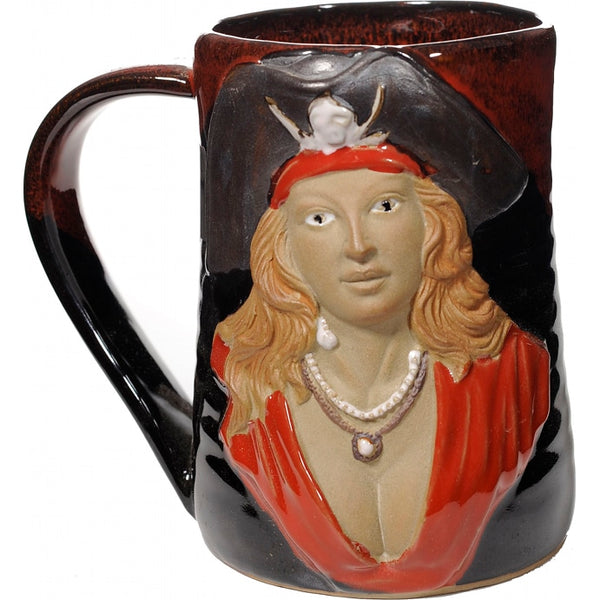 3-D Pirate Lady Tankard