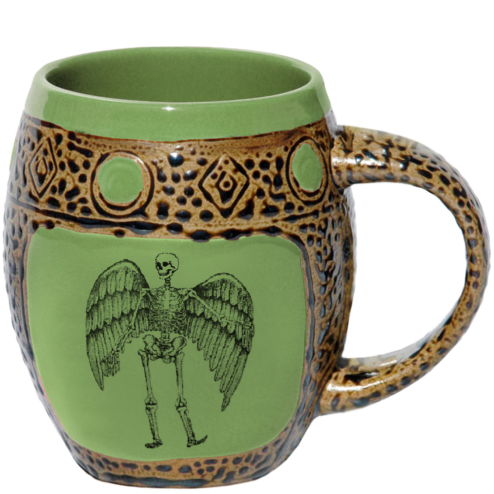 Winged Skeleton Green
