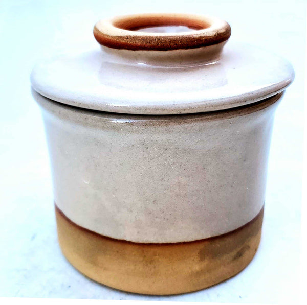 A Non-Pattern Glazed French Butter Keeper