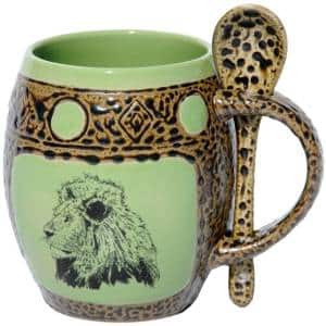 Lion Green Mug