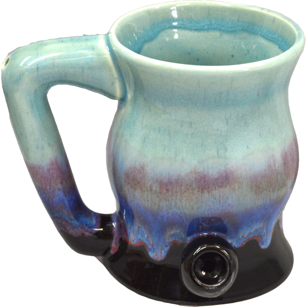 A Non Pattern Glazed Bake And Wake Mug Always Azul Pottery